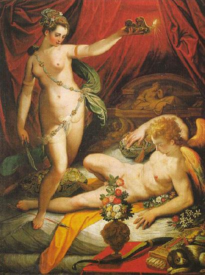 Jacopo Zucchi Amor and Psyche China oil painting art